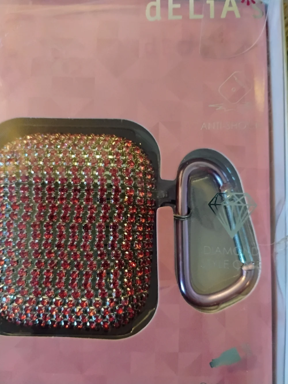 Case Cover for Apple AirPods - Pink Glitter